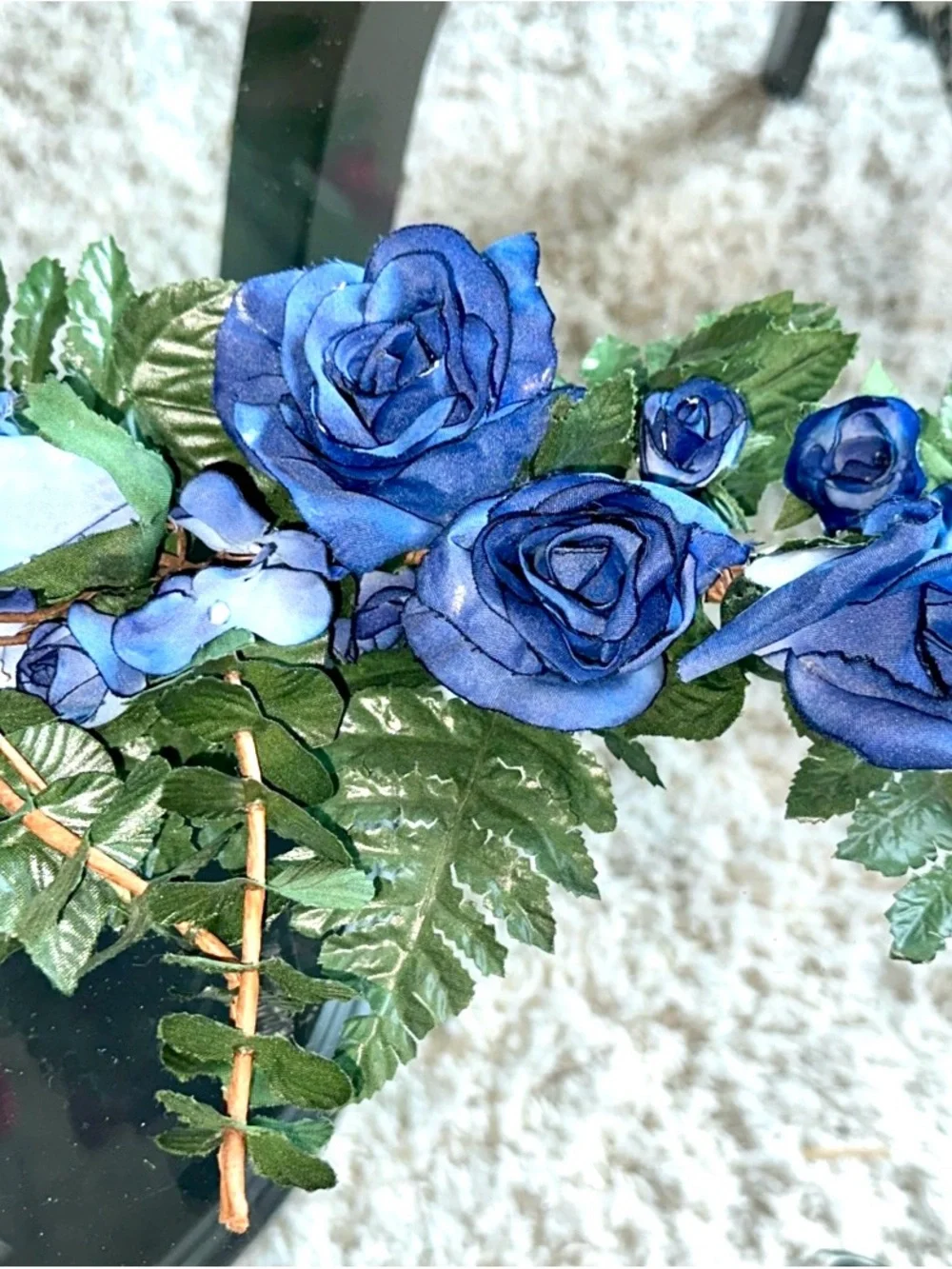3- Silk Swags 1-Blue 2- pink 3- white Floral Greenery